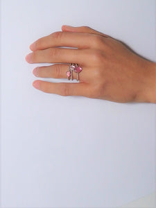 Pink Tourmaline Love Rings